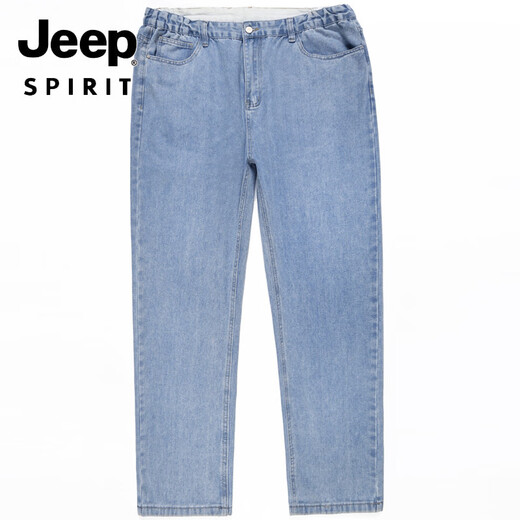 
Jeep (JEEP) spring and summer extra-large size jeans men plus fat plus large sports pants loose straight fat men summer long pants trendy dark blue 9904 models [spot quick delivery] 36 (waist circumference 2 feet 8)