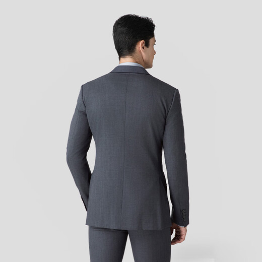 VICUTU suit men's spring new comfortable business casual versatile suit gray blue 170B (suit)