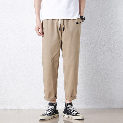 
Huili casual men's pants summer casual trousers for men fashion and versatile business loose solid color large size straight pants LG-HL-Mortal Thousand Products-9904 Army Green L (recommended 130-145Jin[Jin equals 0.5 kg])