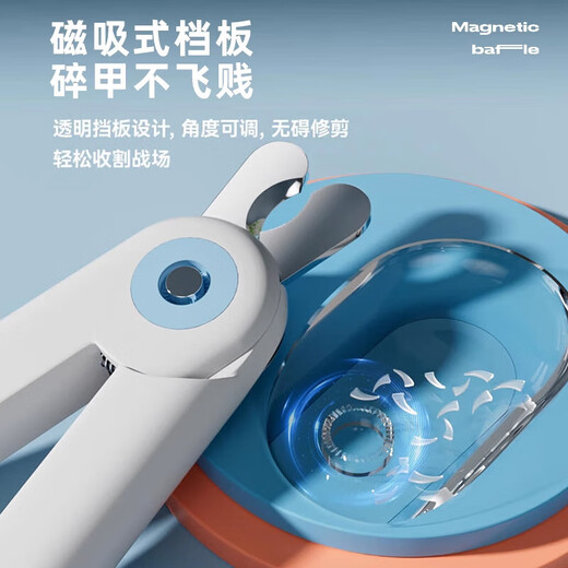 Cat Nail Clippers Gravity Nail Clippers Special Corgi Nail Clippers with LED Light and Free File Rabbit Pet Clippers Upgraded 2.0 Blades Sharp and Will Not Break Nails - Blue