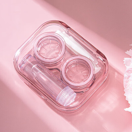 BWNK隐形眼镜盒收纳盒子透明无盖便携简约冷淡风高级感助戴器取护理盒