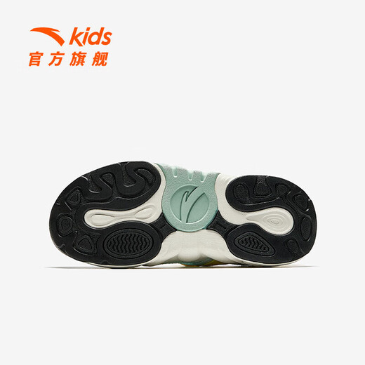ANTA (ANTA) Children's Sandals Girls' Shoes 2026 Autumn and Winter New Product Succulent Mary Jane Outdoor Sports Shoes Beach Shoes Black/Mud Lime/New Oxygen Green-1 34
