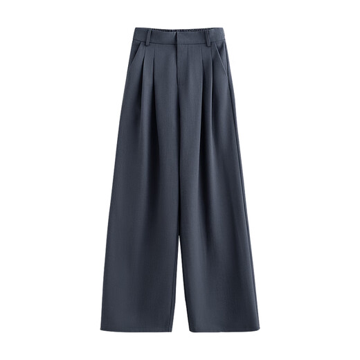 Chuyu pantalon décontracté pour les femmes au printemps 2025 Intelligence élevée Grey High Toop Tempage long Tempérament Pantalon de banlieue