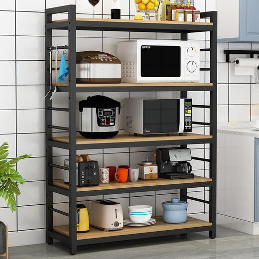 Küchenbedarf, Gewürze, Microwave-Ofen-Lagerregal, TS-Rack, mehrschichtige bodenstehende Topfspeicherregal, Schrank für Schrank, 5. Stock 10030