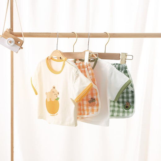 Youqi Baby Set 2025 Nouveau garçon T-shirt à manches courtes Short Summer Summer Clothes Baby Summer