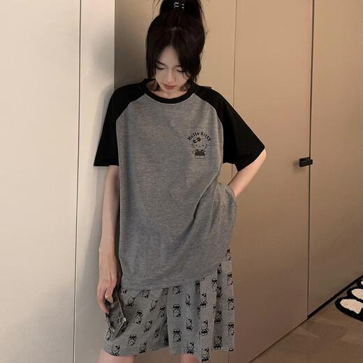 Jingpufei Summer en pyjamas féminin à manches courtes et vêtements à domicile 2025 684 STRAP BARS 185 2xl Code [Recommandé 125-150jin [Jin est égal à 0,5 kg]]]