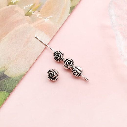 OSRO ancient silver spacer beads mixed style 30 pcs homemade bracelet necklace jewelry accessories diy beaded spacer spacers loose beads random mixed style about 30 pcs/pack