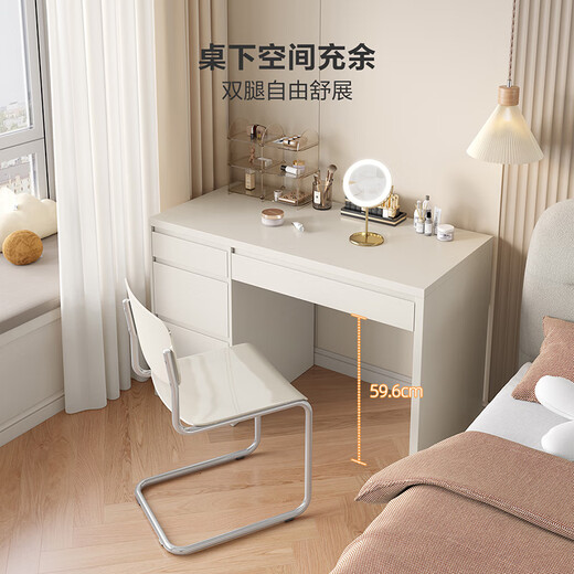 Quanyou small apartment simple study desk with storage cabinet square table home computer desk desk