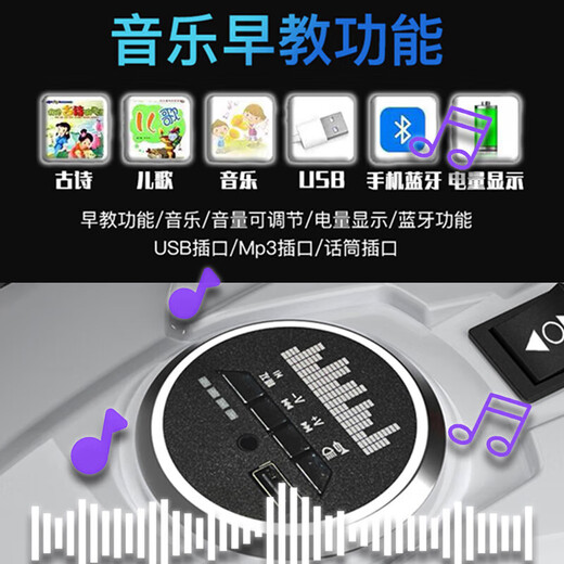 Mudini children's electric motorcycle baby boy and girl toy car battery car can sit on the charging machine car for adults red factory direct sales + lifetime warranty high configuration + 12V12 super power soft seat EVA wheel