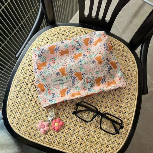 JD Logistics Cute puppy cosmetic bag Japanese style ins simple portable large capacity toiletry bag clutch bag garden puppy without pendants