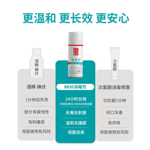 9930 Body Disinfection 95ml Anti-infection sterilization safe and non-irritating mother and child suitable for white