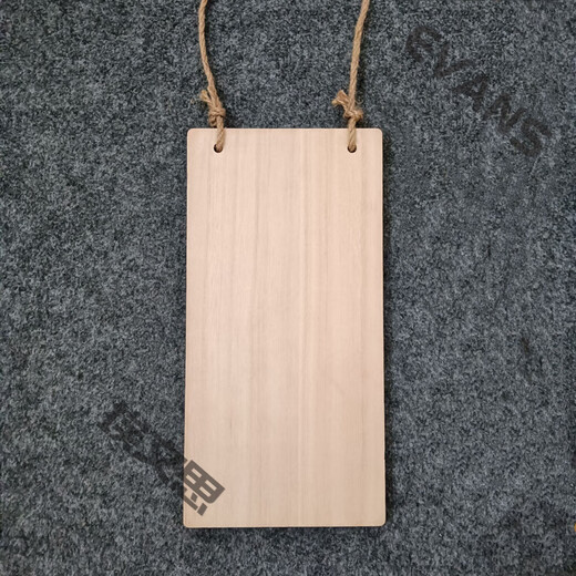 Creative solid wood blank hanging tag custom-made lettering small wooden sign tree sign handwritten painting wooden sign HX 24X12CM blank A type