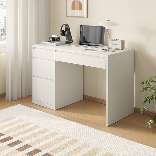 Quanyou small apartment simple study desk with storage cabinet square table home computer desk desk
