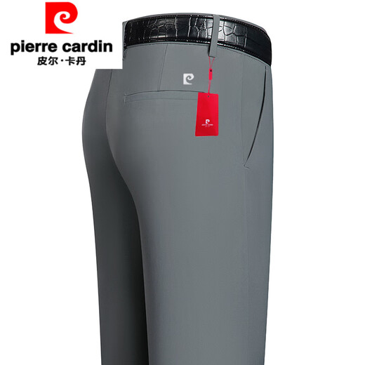 
Pierre cardin summer men's casual pants middle-aged dad high-end straight trousers ice silk business long pants 16761 [Summer] black thin 29 [waist circumference 2 feet 2]
