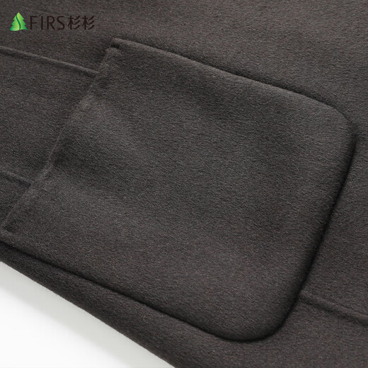 Shanshan Traje de lana a doble cara Traje de lana para hombres Single Slim Warm Wool Coat Men's Suit Top Black 175