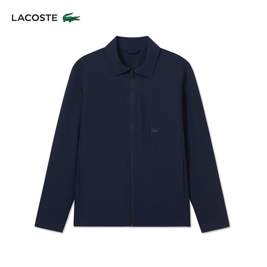 LACOSTE Wang Yibo's same style French crocodile men's spring and summer waterproof coat-style shirt jacket | CH7191 166/Navy Blue 39 S/M