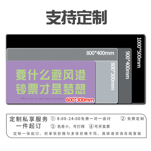 
Fun and personalized fun worker mouse pad super large funny text office desk pad for girls dormitory keyboard pad can be customized versatile high-value thickened edge 14123 Born free 800mm*300mm*3mm