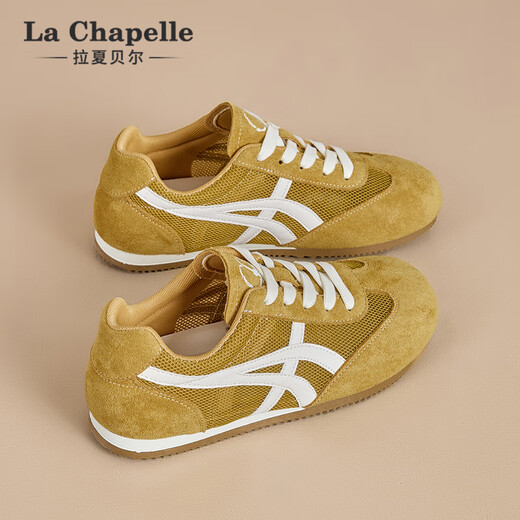
La Chapelle women's shoes, women's summer new casual shoes mesh breathable German training shoes for women-6625-2 yellow 35