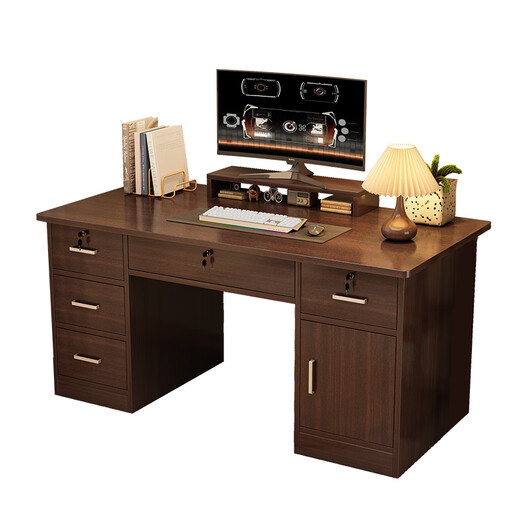 Xinyouliangjia computer desk desktop desk home writing study table adult desk A095 120 five drawers and one door