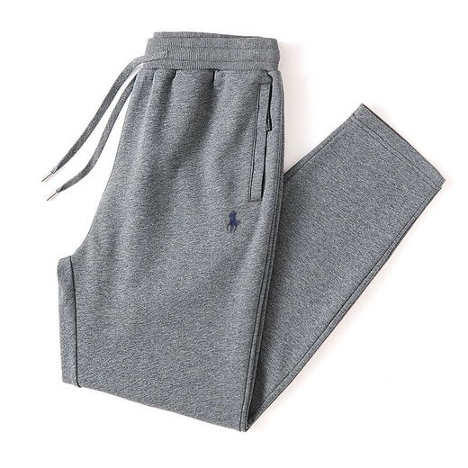 POLO SPORT American Ralph Lauren 2025 spring new style horse logo embroidered pure cotton loose casual pants large size legged trousers black/straight 3XL