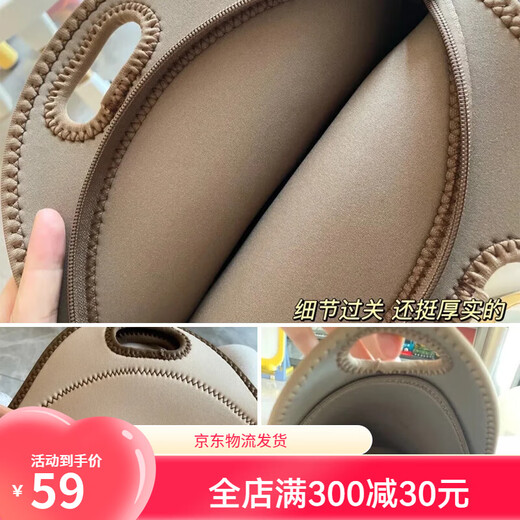 潼芯（tongxin）ins妈咪包轻便小熊多功能外出母婴包 小松鼠尿布包单侧挂环