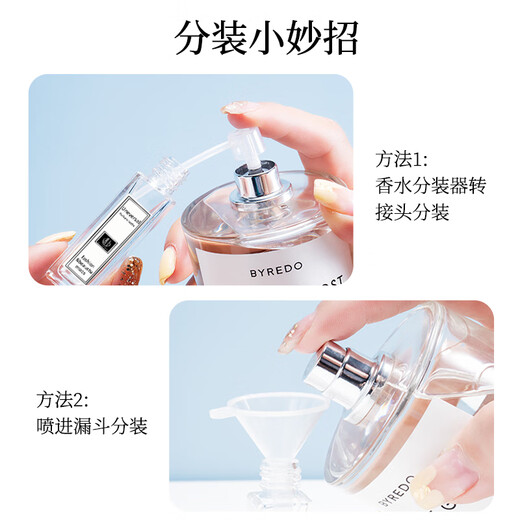 Meet the beauty Perfume bottle spray 10ml 2 glass perfume bottle portable sample travel dispenser empty bottle