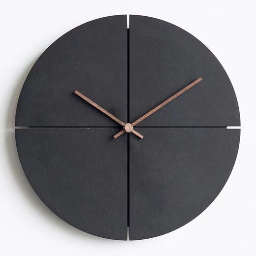 Shantoulin Village In-Wind Wall Clock Wohnzimmer Haushaltsrahmenlose Wanduhr Ultra-dünne digitale stille minimalistische volle weiße wand 9754b 29m*29m
