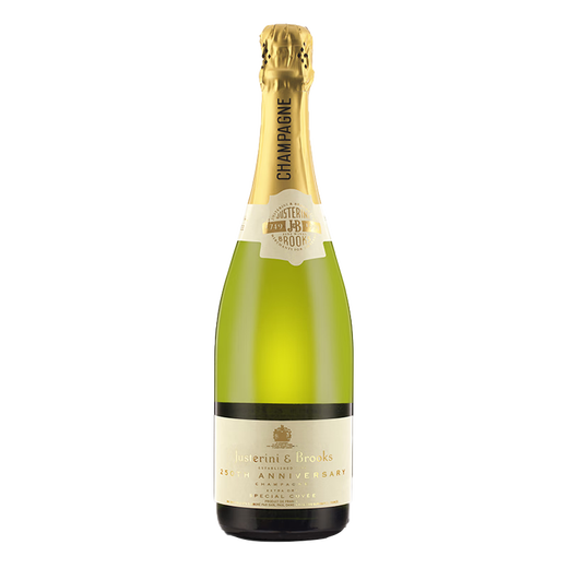 Justerini / Brooks 250 aniversario Brewing Special No año Special Dry Champagne Vino espumoso 750ml Famosa bolsa de hielo de regalo de pueblo