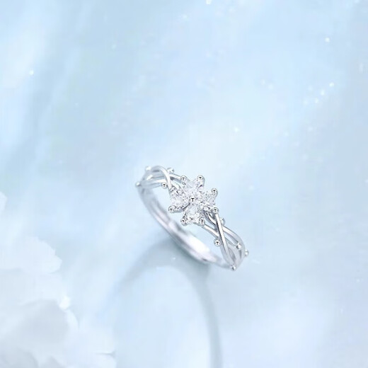 Liangshihuan S999 sterling silver four-leaf clover ring for women 2025 new solid silver non-fading niche design birthday gift for girlfriend lucky four-leaf clover ring 1