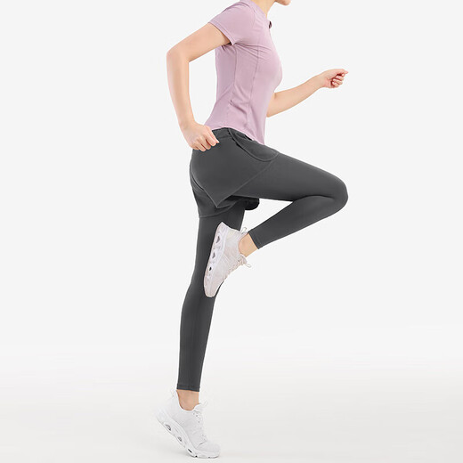 Camel (Camel) Running and Fitness Two-Piece Set pour les shorts anti-exposition décontractés pour les femmes Set Y23BA4L0030B5 Mid-Die Zi XL