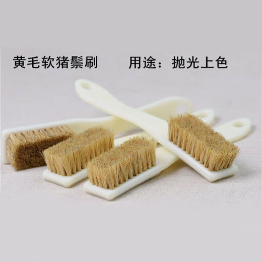 Meipai Wenwan tools nano brush size rudraksha olive walnut bristle brush cleaning and maintenance set SN 6 row black hard bristle brush 1
