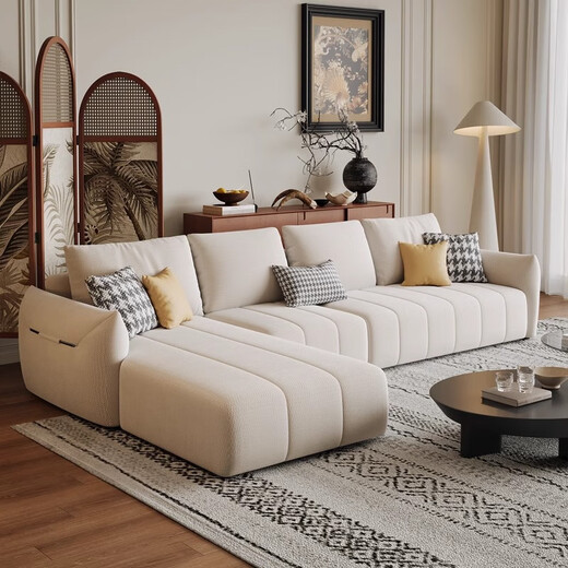 Jian Xin Fabric Sofa Chenille Modern Simple Dofa Living Room Маленькая и средняя квартира с тремя печатью угловой диван 826