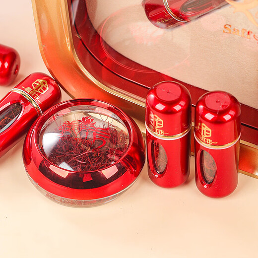 Safran-Geschenkbox Geschenk Red Window High-End Gift Box Tibetan Safran Safran [13g]