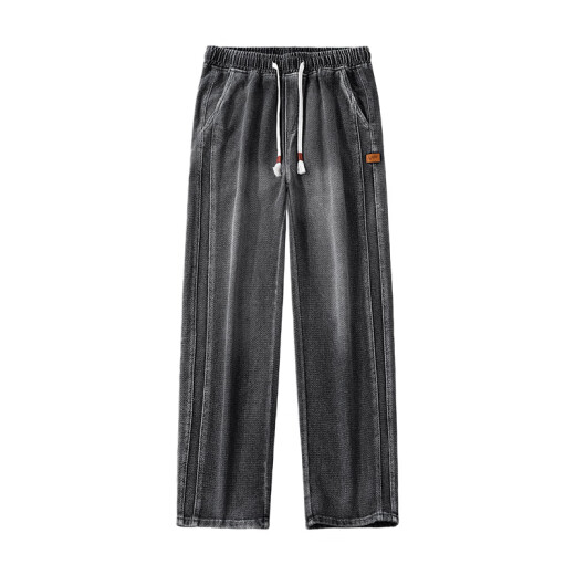 Jeans Jeans Jeans Summer hombres sueltos y cómodos pantalones de pierna ancha Spring 2025 Nuevos pantalones largos de hombres delgados y versátiles 9854 Retro Blue L