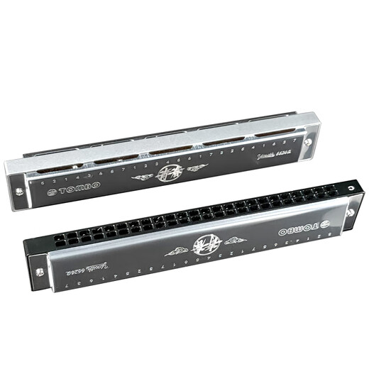 Tongbao Japon Tongbao New Polyphonic Harmonica 6624Q Youth 24 Hole débutants aux débutants pour changer la grille de zones en métal c