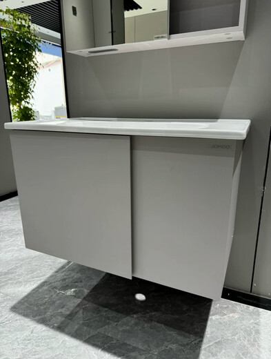 
Jiumu (JOMOO) Shopping Mall Jiumu XA2032 Bathroom Cabinet Modern Simple Hanging Snow Gray Washbasin Washing Basin Washing Station 695mm