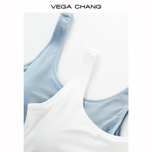 VEGA CHANG吊带背心女2025新款夏季纯色修身显瘦可内搭外穿小背心 钢琴白 L
