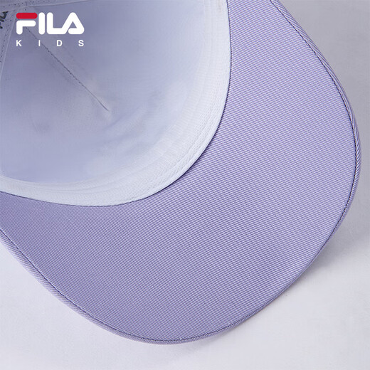 Fila Fila children's accessories baseball cap 2025 summer new style sun protection peaked cap for boys and girls, sun hat, butterfly purple-PU S