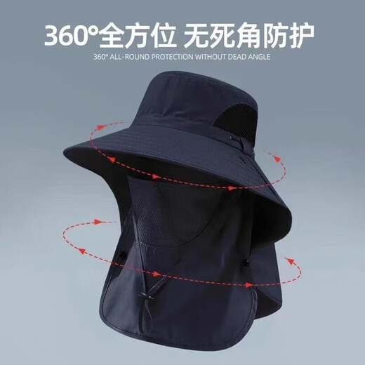 Summer de verano pescando el gorro de montañismo al aire libre cubierta de la cara y protección del cuello de los hombres