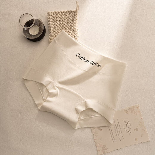 Langsha Boxer Underwear pour les femmes Pure Coton allongé Antéritez l'entrejambe sans sous-vêtements à l'entrejambe 3 têtes de boxer haut de gamme