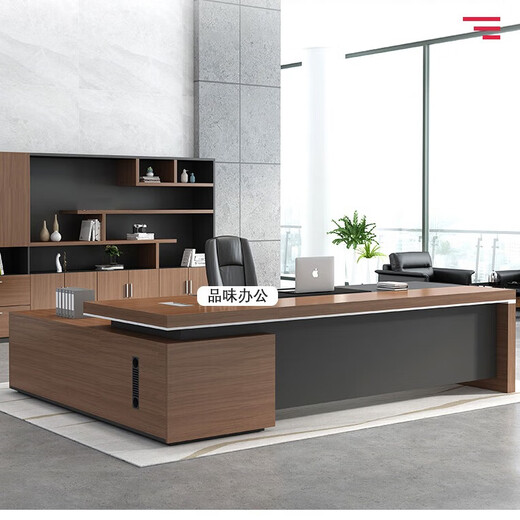 Minrui boss table manager table high-end president table simple modern high-end single table office desk chair executive desk manager 2.4 meters boss table