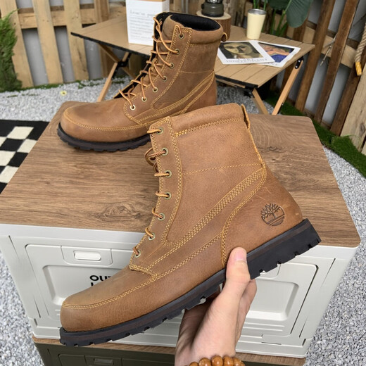 Timberland添柏岚男鞋马丁靴春秋户外徒步登山抓地耐磨皮革高帮工装休闲鞋 A5YQS231 41.5 (260mm)