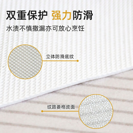 厨房地垫2024新款铺防水地毯防滑防油耐脏可擦免洗地面专用 13172--叶辞 140*200cm尺寸