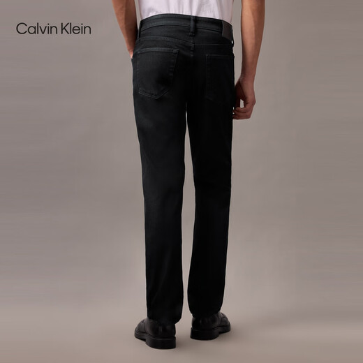 Calvin KleinJeans【凉感】25春夏新款男士休闲通勤ck弹力修身牛仔裤4RAB728 0RQ-牛仔黑 32