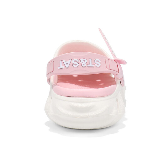 Sábado (ST/SAT) Zapatos para niños Zapatos para niños 2025 Summer New Girls Sofle Sole Slippers Boys Beach Slippers White Powder tamaño 32-33 (adecuado para la longitud del pie de 20.7 cm)