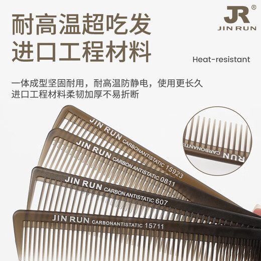 Manika professional men and women haircut combs, haircut combs, hair salon special haircut combs, home haircut combs, dual-purpose haircut combs, transparent amber gray-15923