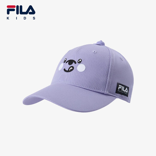 Fila Fila children's accessories baseball cap 2025 summer new style sun protection peaked cap for boys and girls, sun hat, butterfly purple-PU S