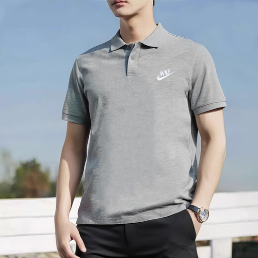 Nike (Nike) Polo-Shirt T-Shirt Herren 2025 Sommer New Sportswear Lose und komfortables joggendes lässiges Tennis Kurzarm FNN3895-365 S