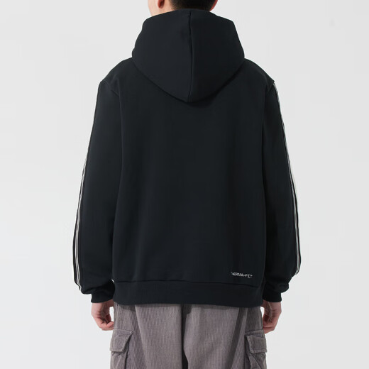 耐克（NIKE）卫衣男装外套夏季新款训练运动连帽防风休闲加绒套头衫HJ3882-010 HJ3882-010黑/淡象牙白 M