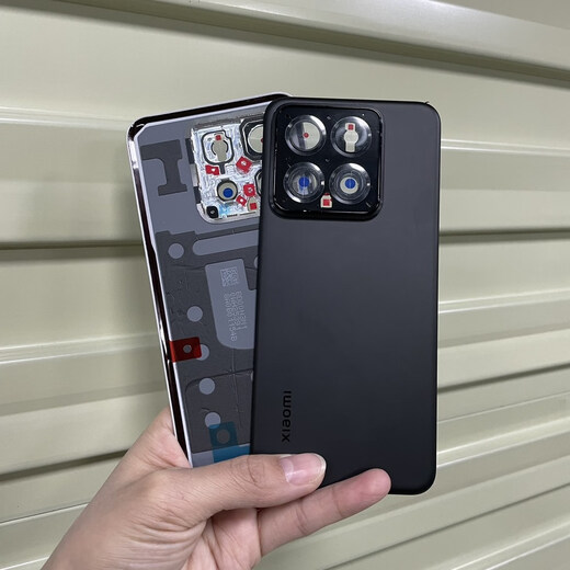 Z is suitable for Xiaomi 14 original glass back cover, Xiaomi 14pro original back case and mobile phone rear screen, Xiaomi 14 back cover with frame lens, black 99